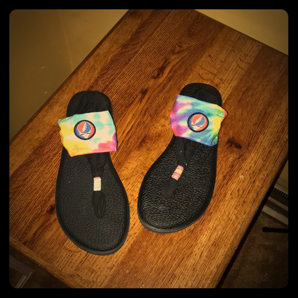 Grateful Dead themed Sanuk sandals